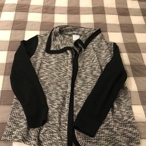 LAST CHANCE GONE TOMORROW Black & White cardigan